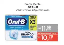 Supermercados Mundial Creme Dental Oral-B oferta