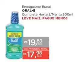Supermercados Mundial Enxaguante Bucal Oral-B oferta