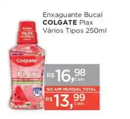 Supermercados Mundial Enxaguante bucal colgate plax vários tipos oferta