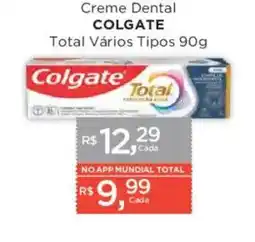 Supermercados Mundial Creme Dental Colgate Total Vários Tipos oferta