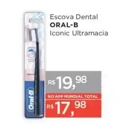 Supermercados Mundial Escova Dental Oral-B Iconic Ultramacia oferta