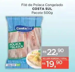 Supermercados Mundial Filé de Polaca Congelado Costa Sul oferta