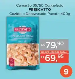 Supermercados Mundial Camarão cinza oferta