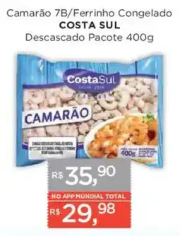 Supermercados Mundial Camarão 7b/ferrinho congelado oferta