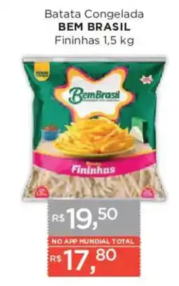 Supermercados Mundial Batata congelada bem brasil fininhas oferta