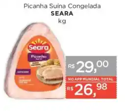 Supermercados Mundial Picanha suína congelada oferta