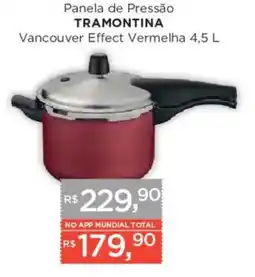 Supermercados Mundial Panela de Pressão Tramontina Vancouver Effect Vermelha oferta