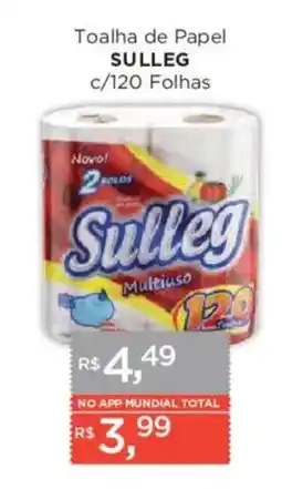 Supermercados Mundial Toalha de Papel Sulleg oferta