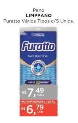 Supermercados Mundial Pano limppano furatto vários tipos oferta