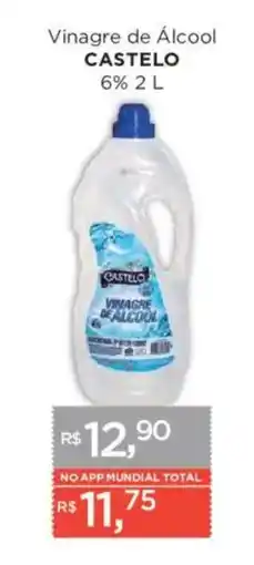 Supermercados Mundial Vinagre de álcool castelo oferta