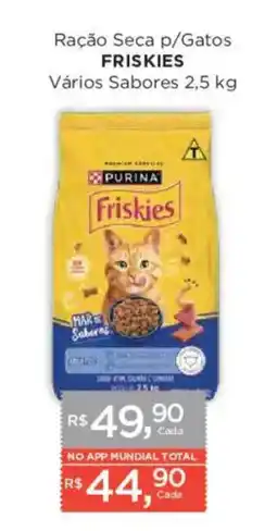 Supermercados Mundial Ração Seca p/Gatos Friskies Vários Sabores oferta