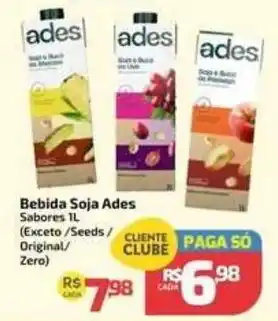 Bebida Soja Ades Sabores 1L