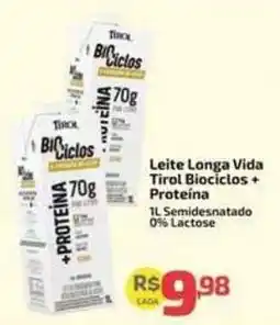 Supermercado Jacomar Leite Longa Vida Tirol Biociclos + Proteína oferta
