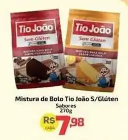 Supermercado Jacomar Mistura de Bolo Tio João S/Glúten oferta