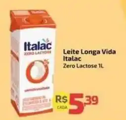Supermercado Jacomar Leite Longa Vida Italac Zero Lactose oferta