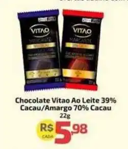 Supermercado Jacomar Chocolate Vitao Ao Leite 39% Cacau/Amargo 70% Cacau oferta