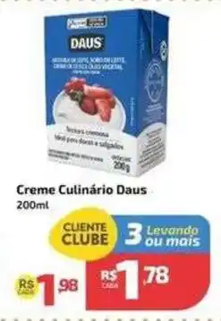 Supermercado Jacomar Creme Culinário Daus oferta