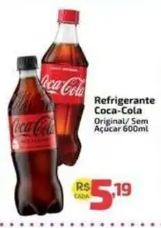 Supermercado Jacomar Refrigerante Coca-Cola Original/ Sem Açúcar oferta