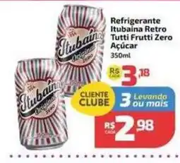 Supermercado Jacomar Refrigerante Itubaina Retro Tutti Frutti Zero Açúcar oferta
