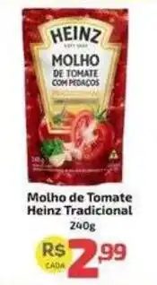 Supermercado Jacomar molho de tomate heinz tradicional oferta