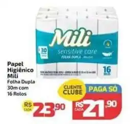 Supermercado Jacomar Papel Higiênico Mili Folha Dupla oferta