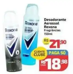 Supermercado Jacomar Desodorante Aerossol Rexona Fragrâncias oferta