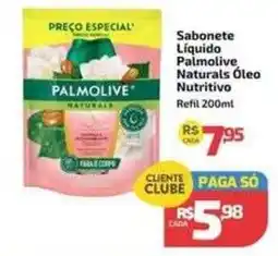 Supermercado Jacomar Sabonete liquido palmolive naturais oleo nutritivo oferta