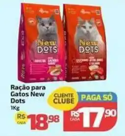 Supermercado Jacomar Ração para Gatos New Dots oferta