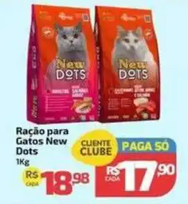 Supermercado Jacomar Ração para Gatos New Dots oferta