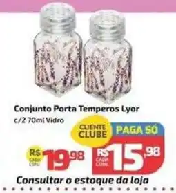Supermercado Jacomar Conjunto Porta Temperos Lyor oferta