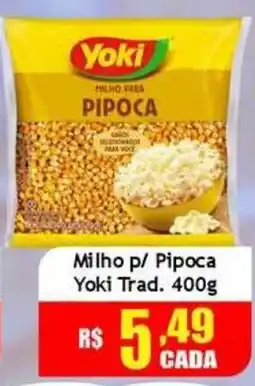 Supermercado Kibe Milho p/ Pipoca Yoki Trad oferta