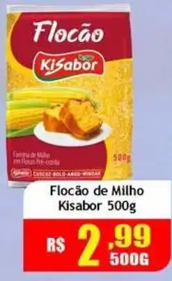 Supermercado Kibe Flocão de Milho Kisabor oferta