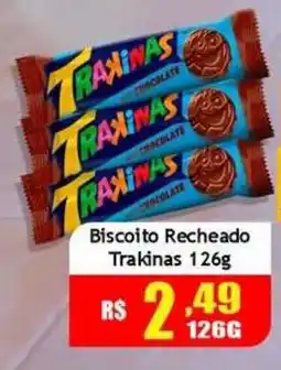Supermercado Kibe Biscoito recheado trakinhas oferta
