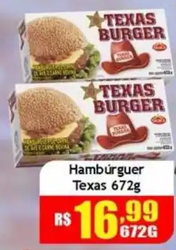 Supermercado Kibe Hambúrguer texas oferta