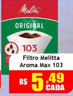 Supermercado Kibe Filtro melitta aroma max 103 oferta