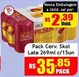 Supermercado Kibe Pack Cerv. Skol oferta