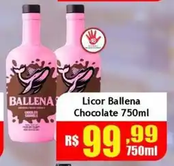 Supermercado Kibe Licor ballena chocolate caramel oferta