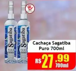 Supermercado Kibe Cachaça Sagatiba Puro oferta