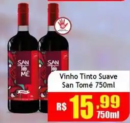 Supermercado Kibe Vinho Tinto Suave San Tomé oferta