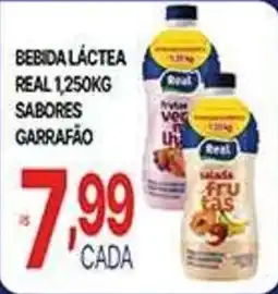 Supermercados Santa Helena bebida láctea real 1,250kg sabores garrafão oferta
