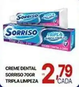 Supermercados Santa Helena Creme dental sorriso tripla limpeza oferta