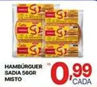 Supermercados Santa Helena Hambúrguer sadia 56gr misto oferta