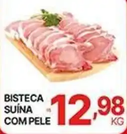 Supermercados Santa Helena Bisteca suina com pele oferta