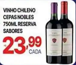 Supermercados Santa Helena vinho chileno cepas nobles oferta
