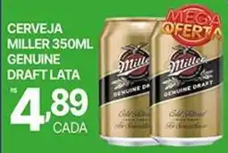 Supermercados Santa Helena Cerveja miller 350ml genuine draft lata oferta