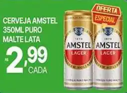 Supermercados Santa Helena Cerveja amstel 350ml puro malte lata oferta