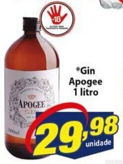 Vencedor Atacadista Gin Apogee 1L oferta