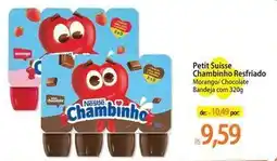 Atacadão Chocolate - petit suisse chambino oferta