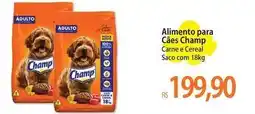Atacadão Champ - alimento para caes oferta