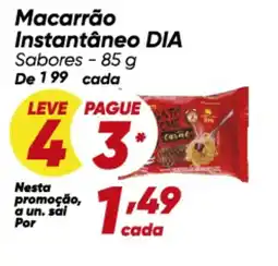 Dia Dia - macarrão instantâneo oferta